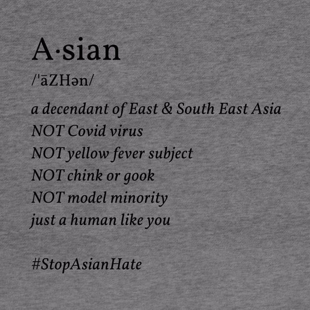 Asian Dictionary #StopAsianHate by Social Trend